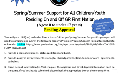 GRFN Jordan’s Principle Spring and Summer Submission Notice