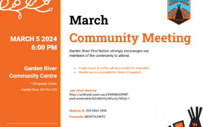 Mar.05.2024 Community Meeting GRFN Community Centre. 6pm.